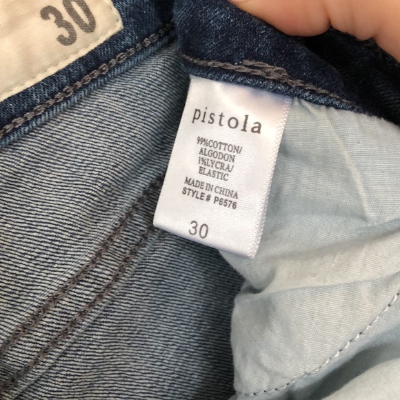 Pistola Tory Distressed Ankle Zip Skinny Jean - Picture 5 of 7